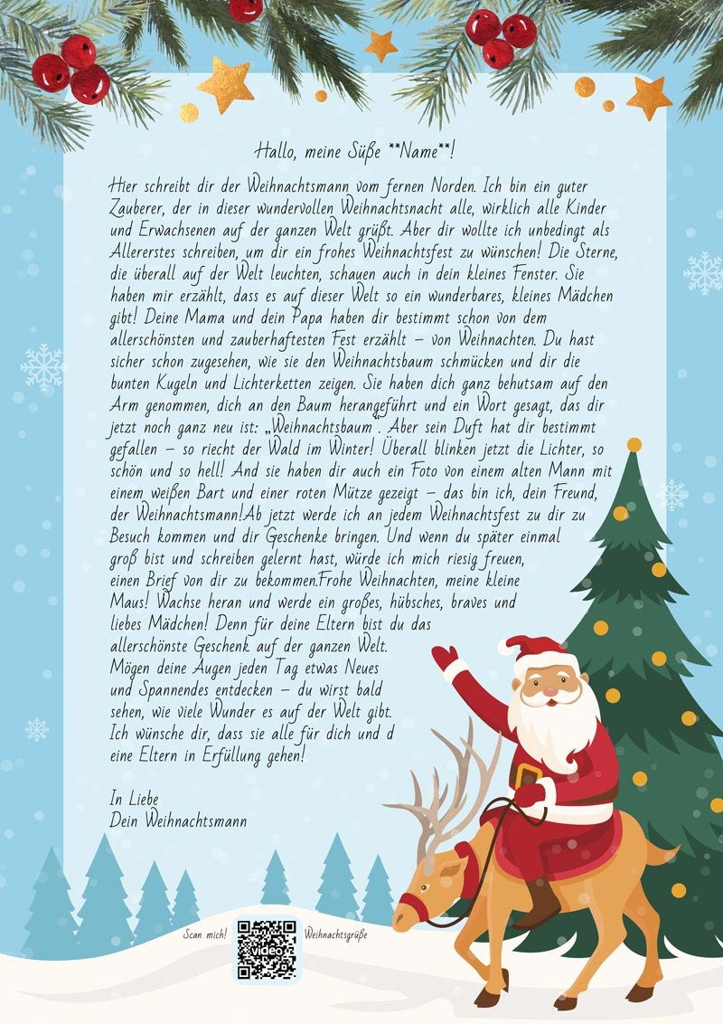Nr. 1 — Brief vom Weihnachtsmann